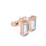 Gold Earrings SBER(1), Rose Gold, view 1