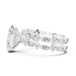 Gold Ring DDLR-301, White Gold, view 3
