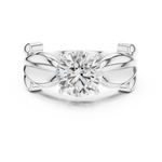 Gold Ring DDLR-828, White Gold, view 4