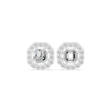Gold Earrings ALJER-493, White Gold, view 4