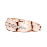 Gold Ring LR-01 (41), Rose Gold, view 3