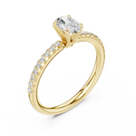 Gold Ring DDLR-588, Yellow Gold, view 2