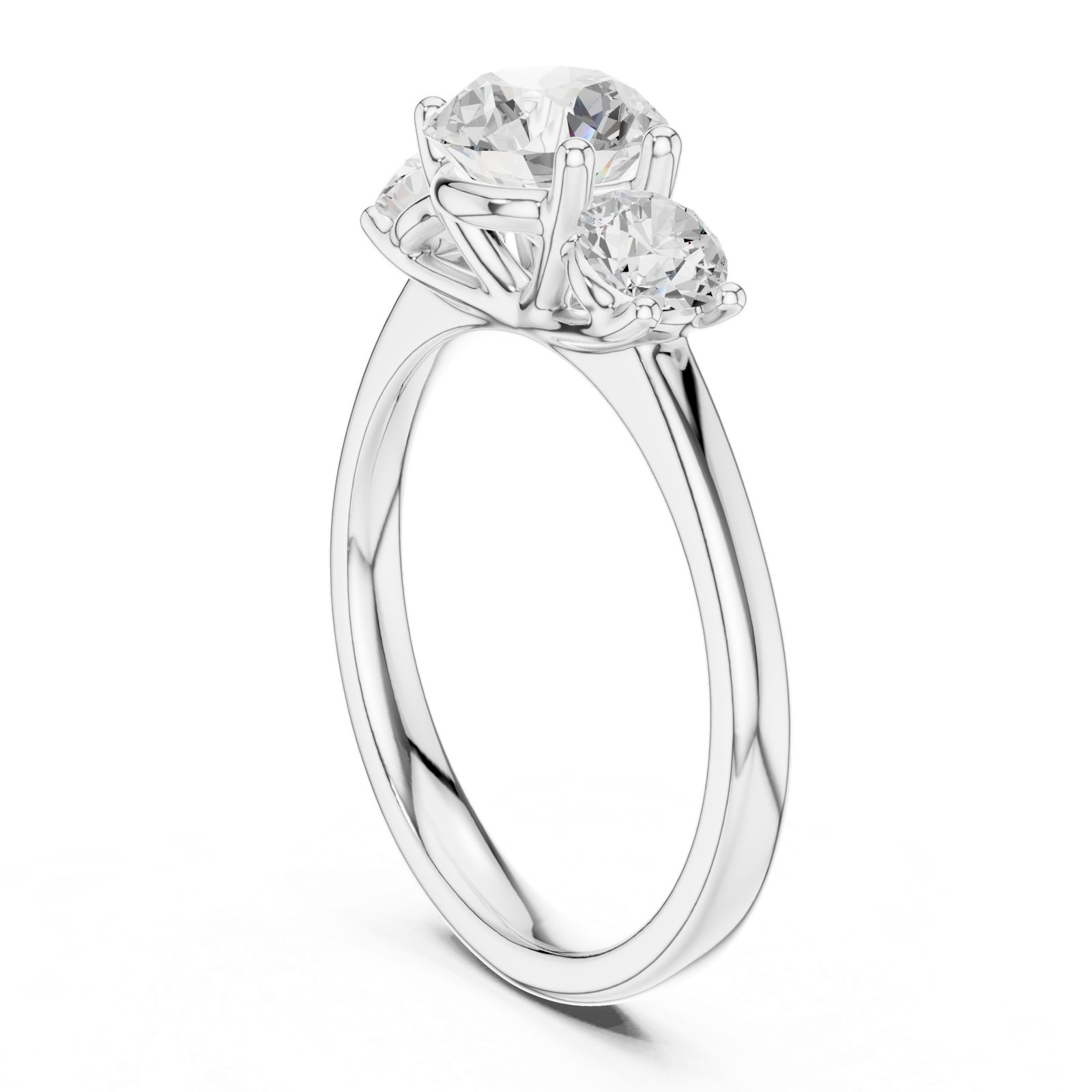 Gold Ring DDLR-638, White Gold, view 1