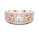 Gold Ring DDLR-775, Rose Gold, view 4