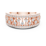Gold Ring DDLR-775, Rose Gold, view 4