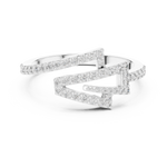 Gold Ring LR-01 (75), White Gold, view 4