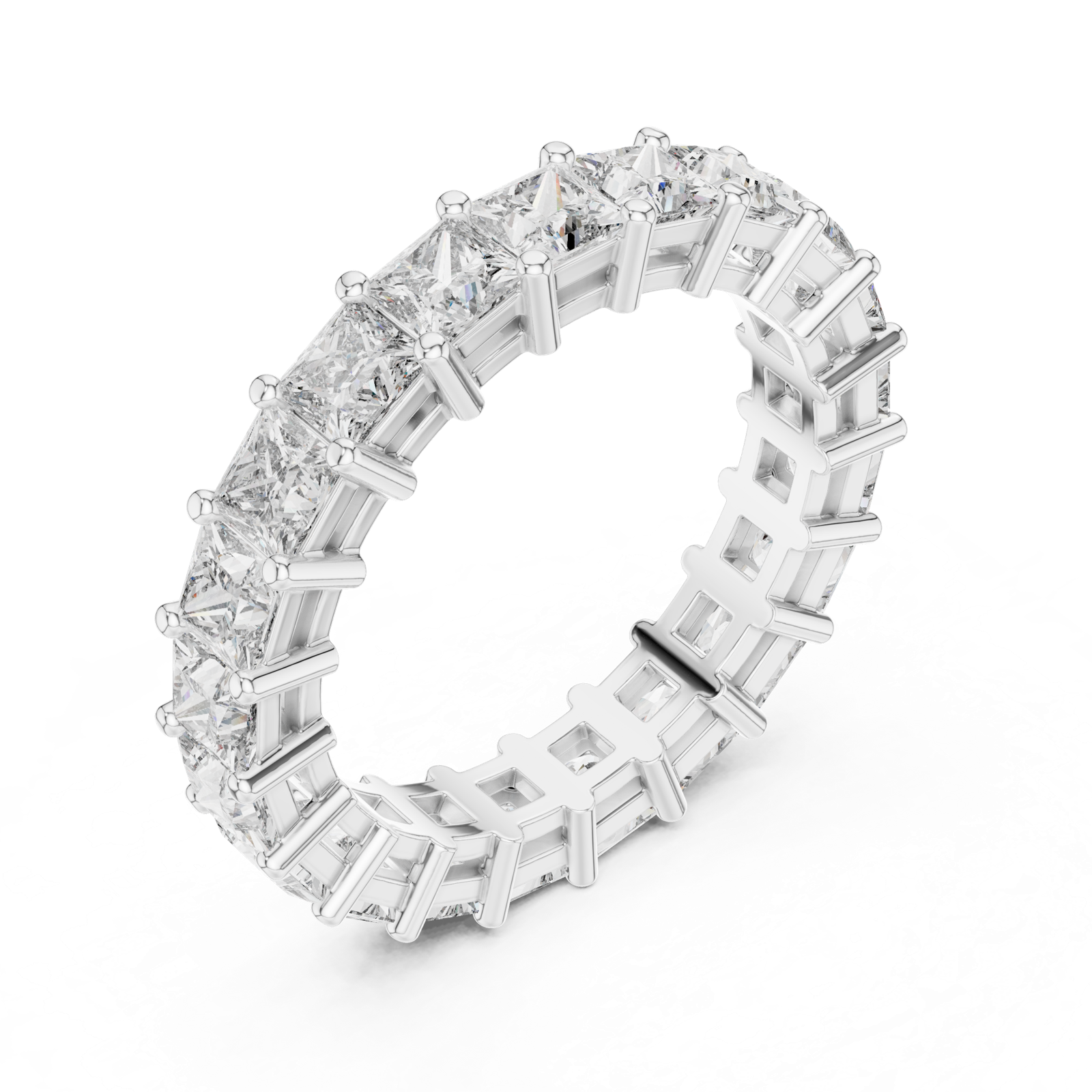 Gold Ring DDLR-204, White Gold, view 2