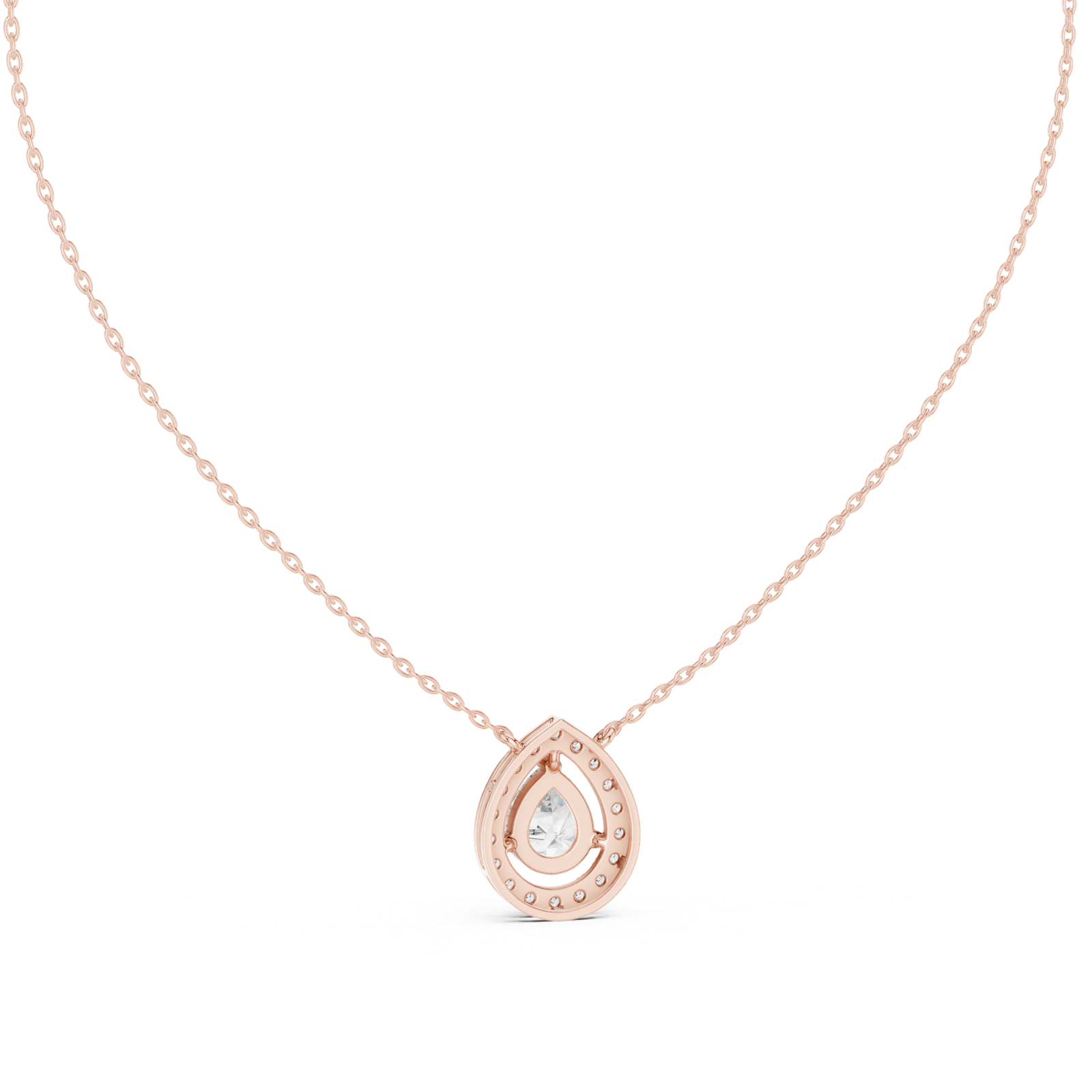 Gold Pendant GPD-0021, Rose Gold, view 4