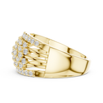 Gold Ring DDLR-455, Yellow Gold, view 3