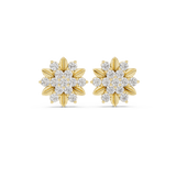 Gold Earrings AER-102, Yellow Gold, view 4