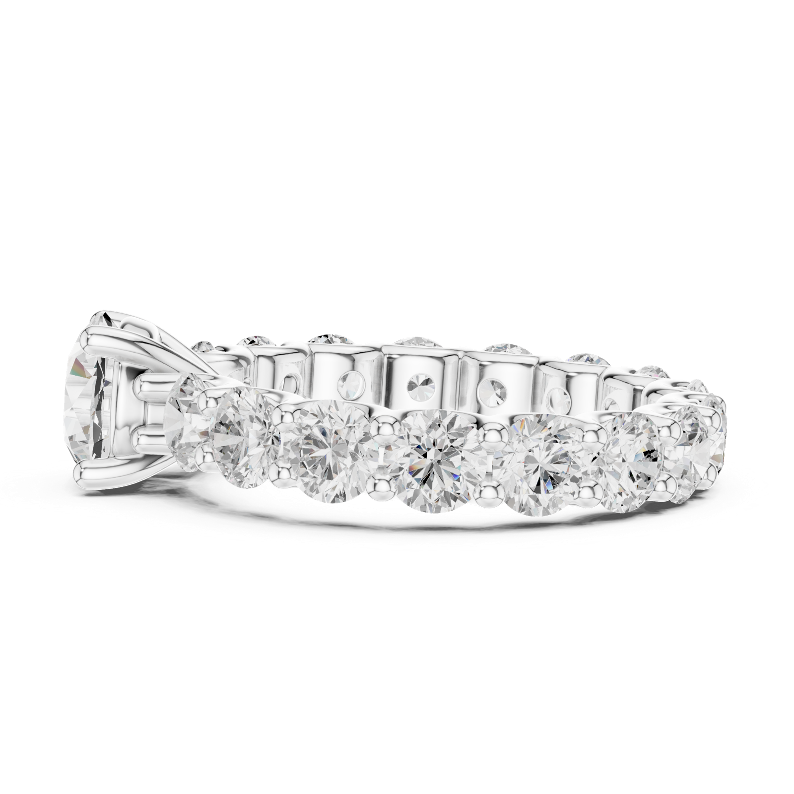 Gold Ring DDLR-656, White Gold, view 3