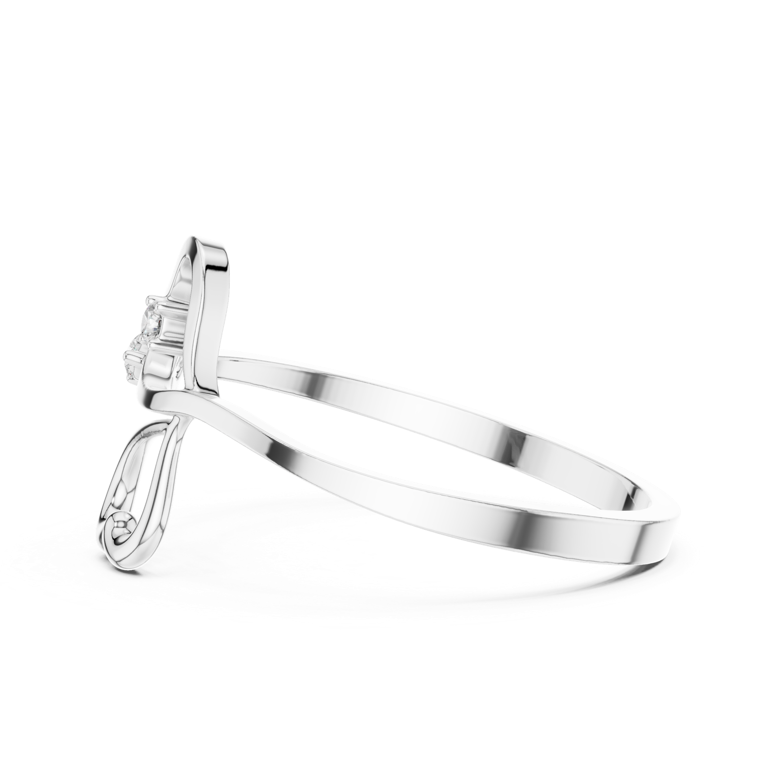 Gold Ring 1 (127), White Gold, view 3