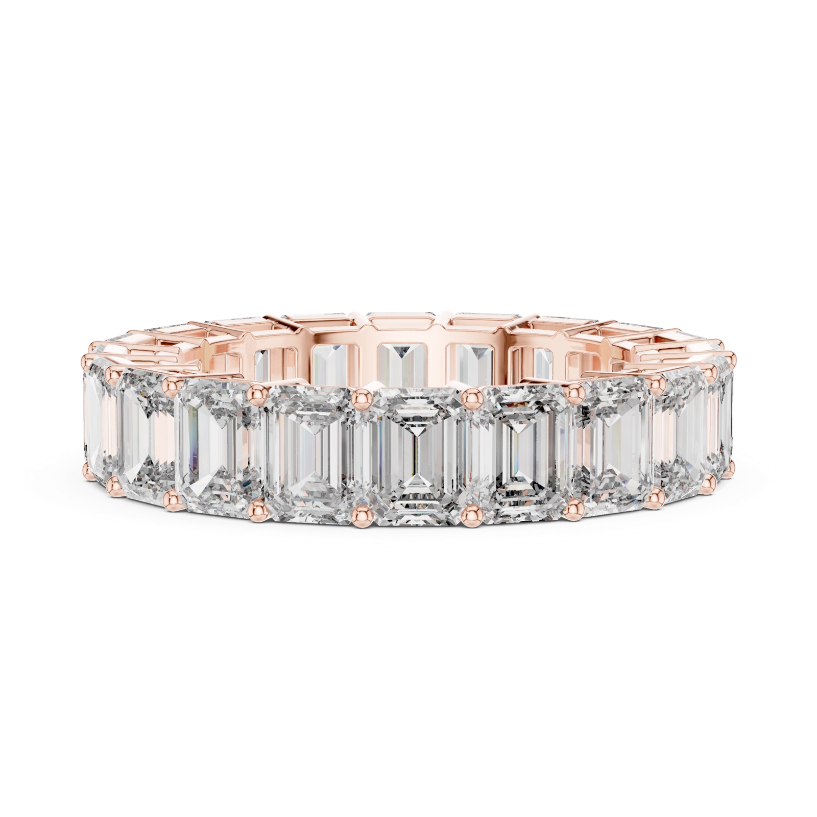 Gold Ring DDLR-207, Rose Gold, view 3