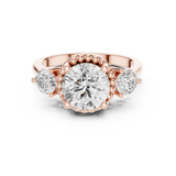 Gold Ring DDLR-276, Rose Gold, view 4