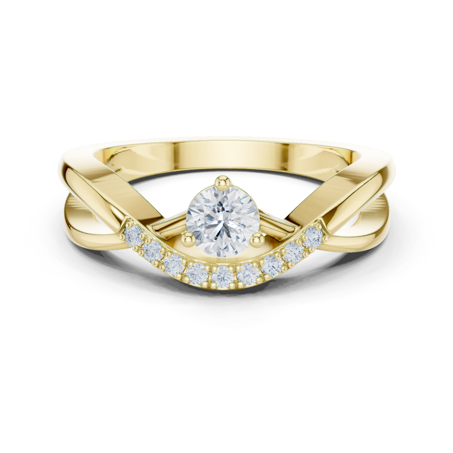 Gold Ring DDLR-829, Yellow Gold