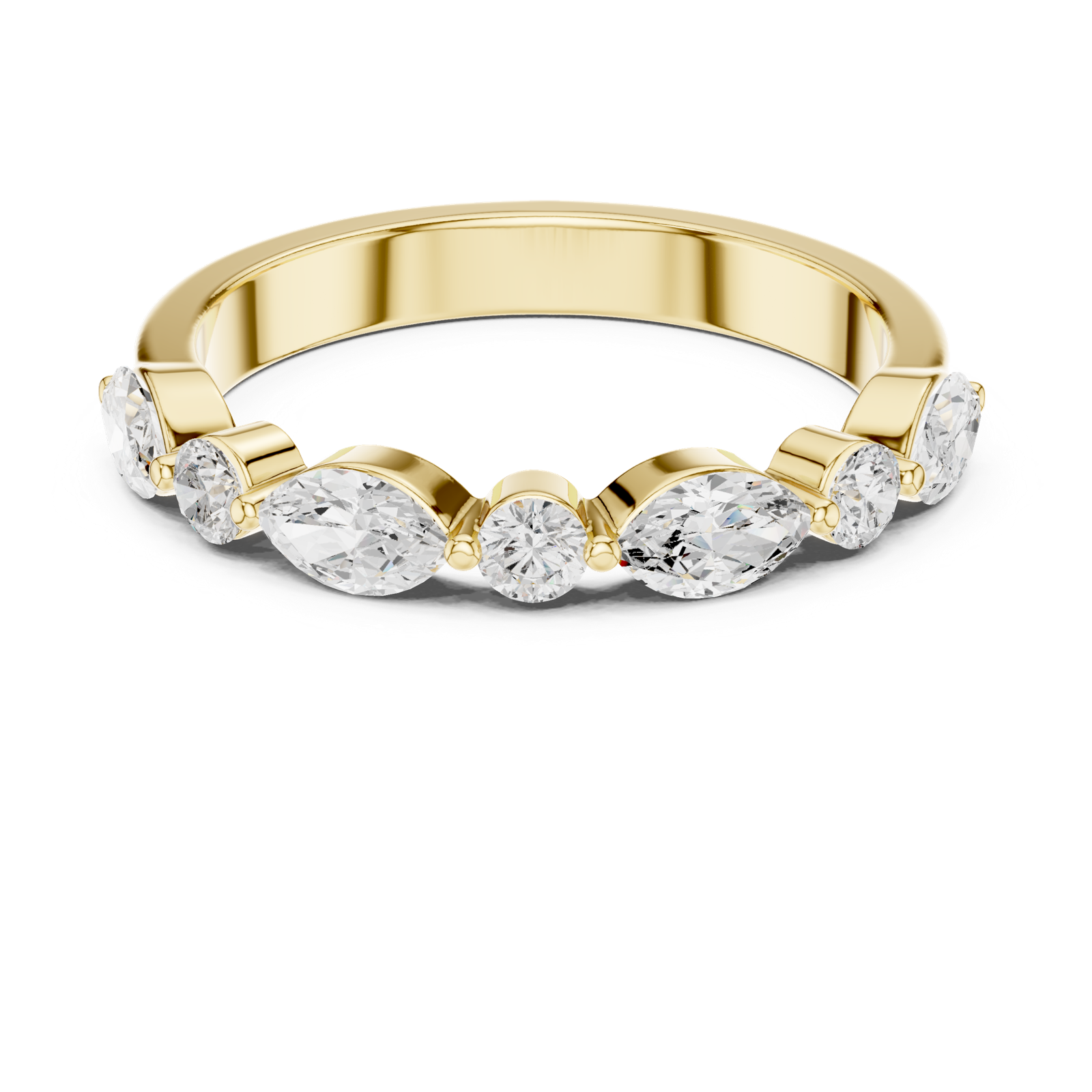 Gold Ring DDLR-384, Yellow Gold, view 4