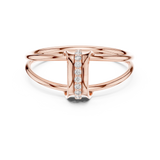 Gold Ring 1 (176), Rose Gold, view 4