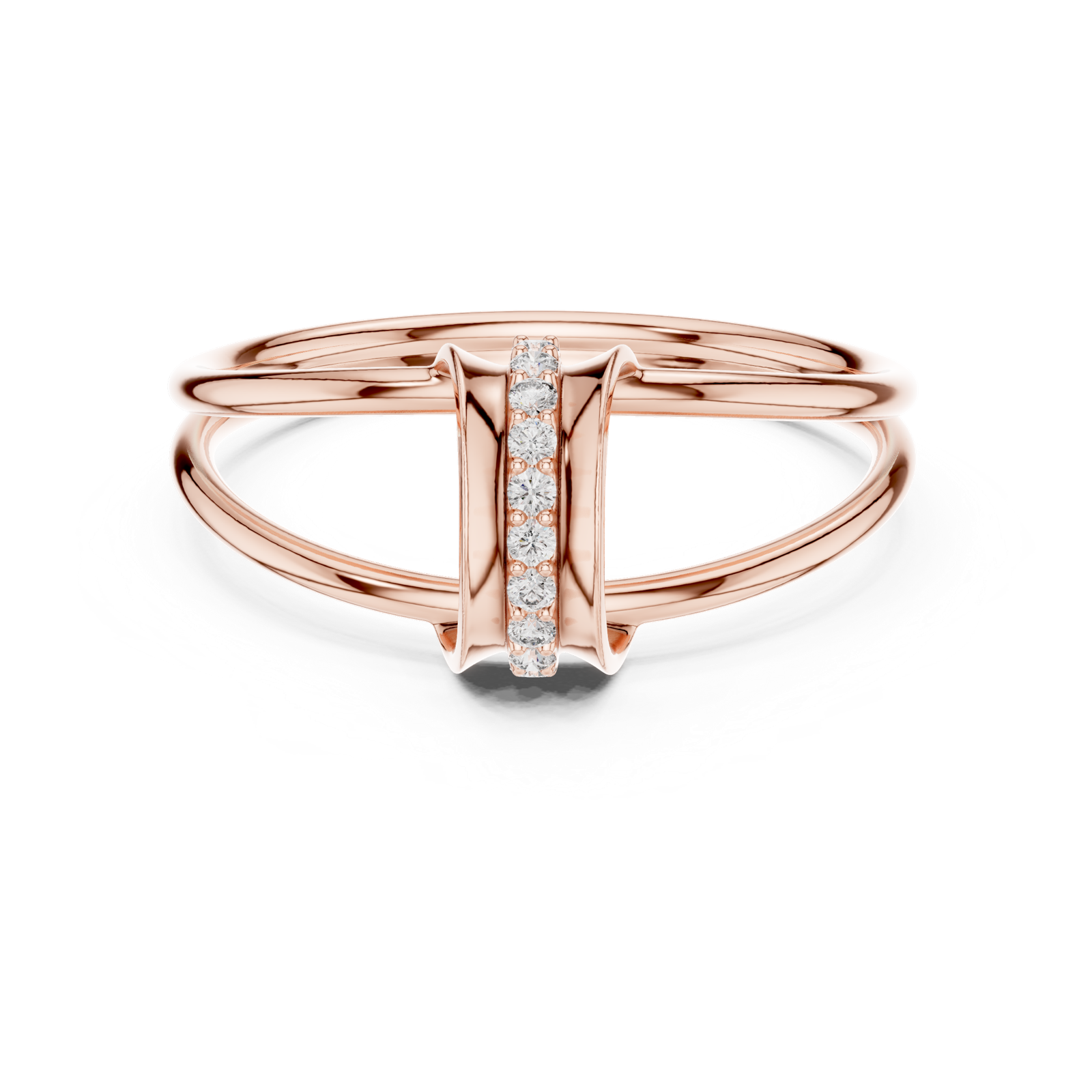 Gold Ring 1 (176), Rose Gold, view 4
