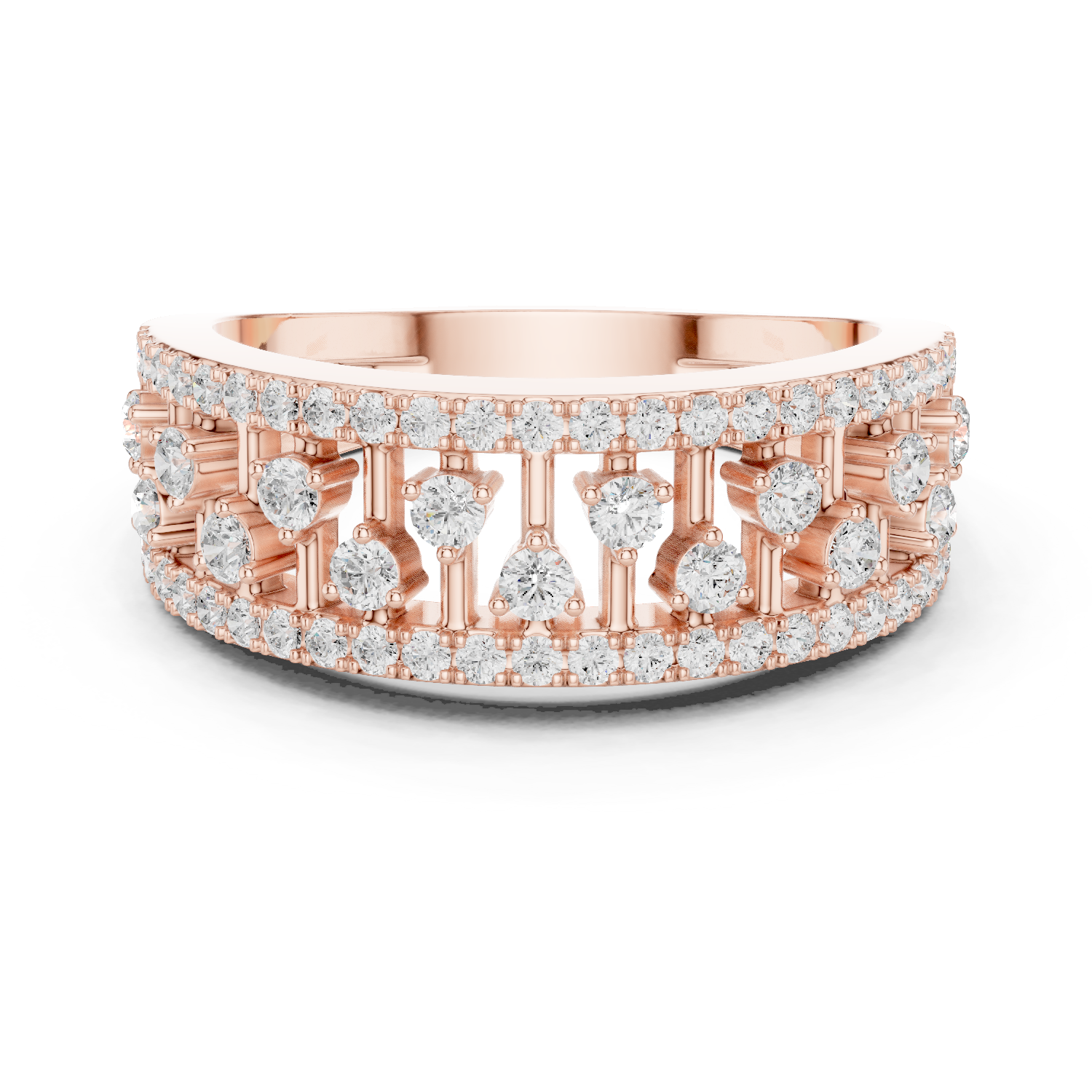 Gold Ring DDLR-775, Rose Gold