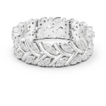 Gold Ring R35, White Gold