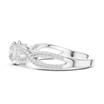 Gold Ring LR-0232, White Gold, view 3