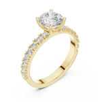 Gold Ring DDLR-1097, Yellow Gold, view 2
