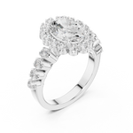 Gold Ring DDLR-365, White Gold, view 2