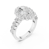 Gold Ring DDLR-365, White Gold, view 2