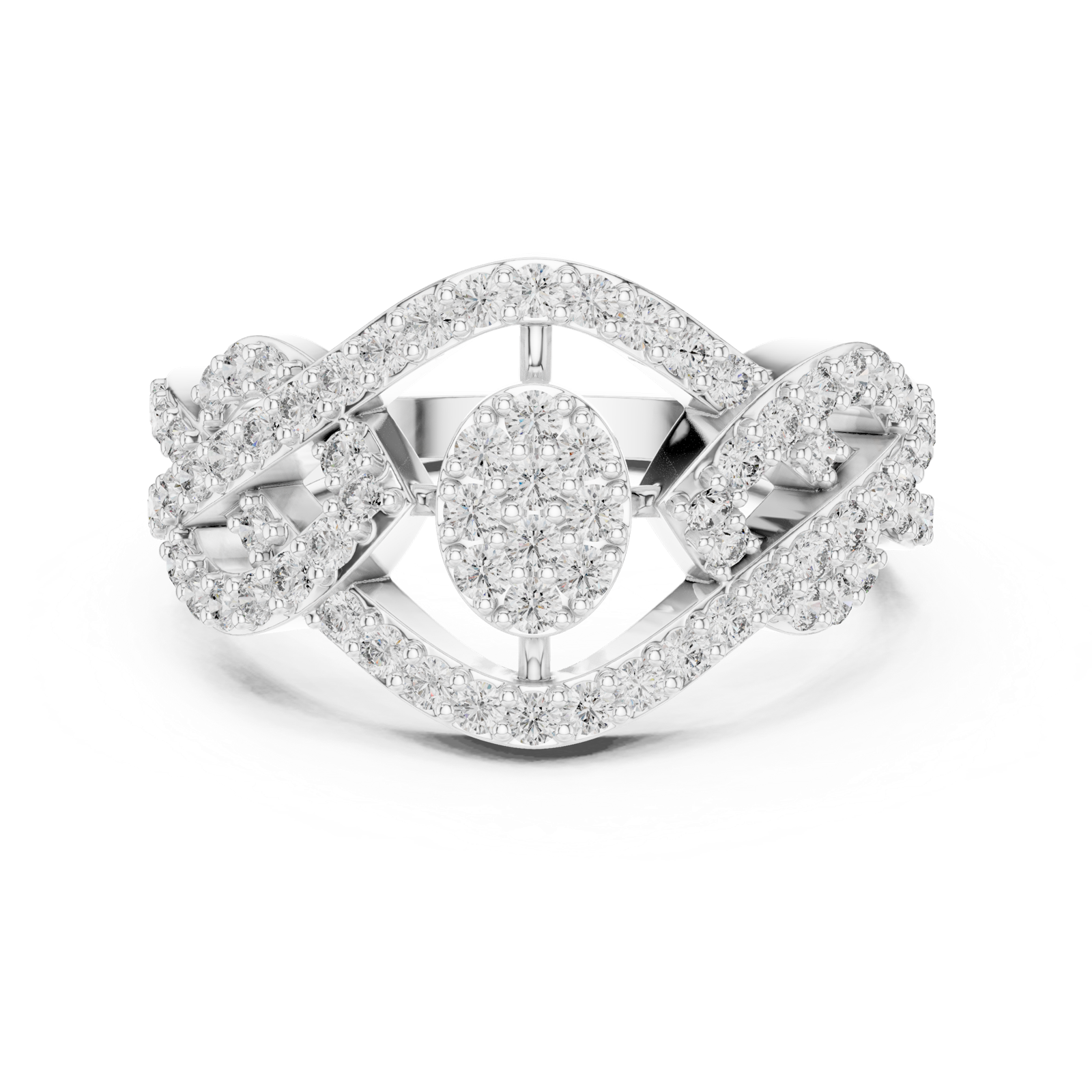 Gold Pendant 9-10062L, White Gold