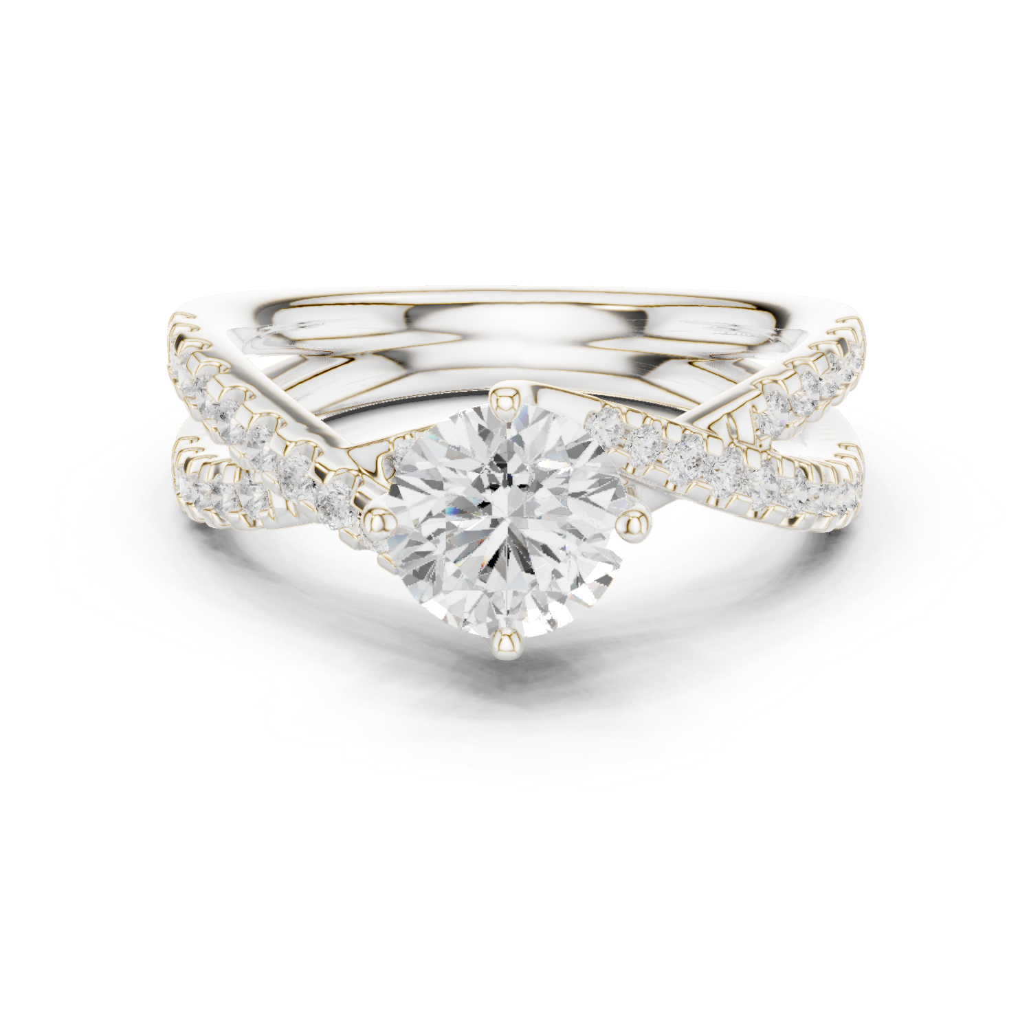 Gold Ring DDLR-666, White Gold