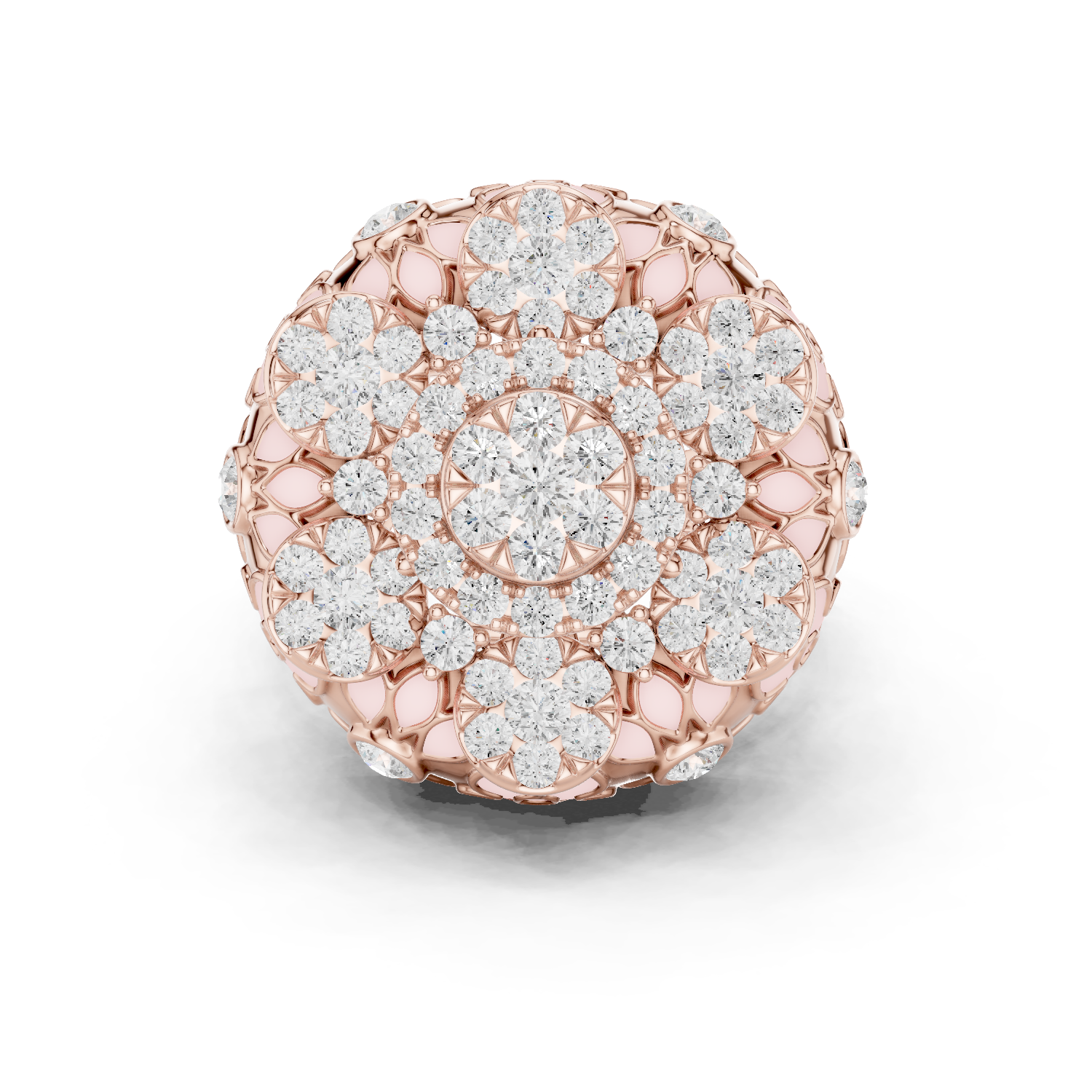 Gold Ring DDLR-767, Rose Gold
