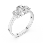 Gold Ring ALR-29, White Gold, view 2