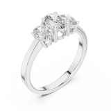 Gold Ring ALR-29, White Gold, view 2