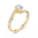 Gold Ring LR-0320, Yellow Gold, view 2
