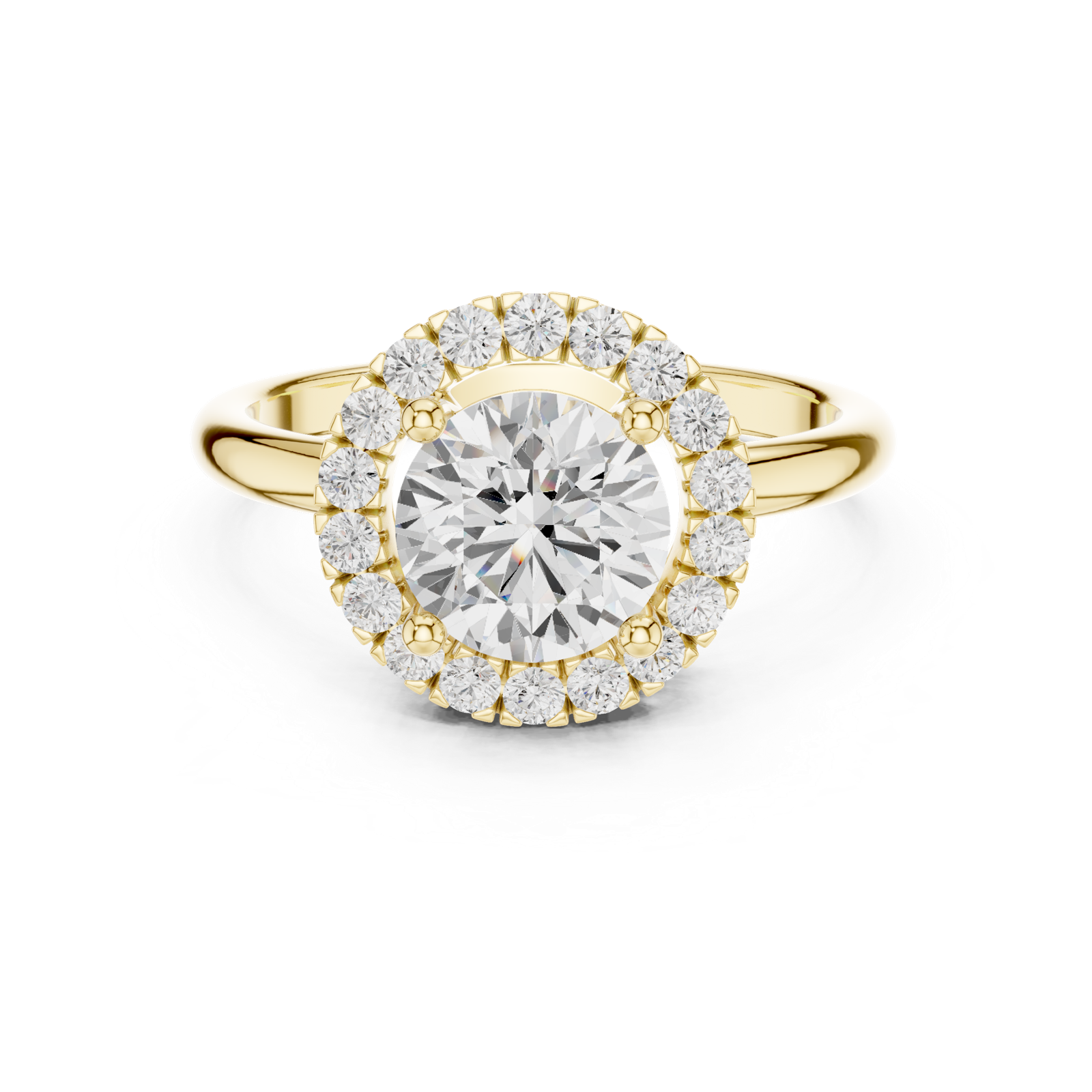 Gold Ring DDLR-687, Yellow Gold, view 4
