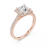 Gold Ring DDLR-919, Rose Gold, view 2
