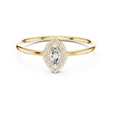 Gold Ring HLR-204, Yellow Gold, view 4