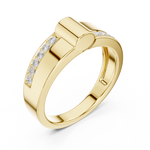 Gold Ring SBMR(12), Yellow Gold, view 2