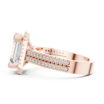 Gold Ring DDLR-341, Rose Gold, view 3