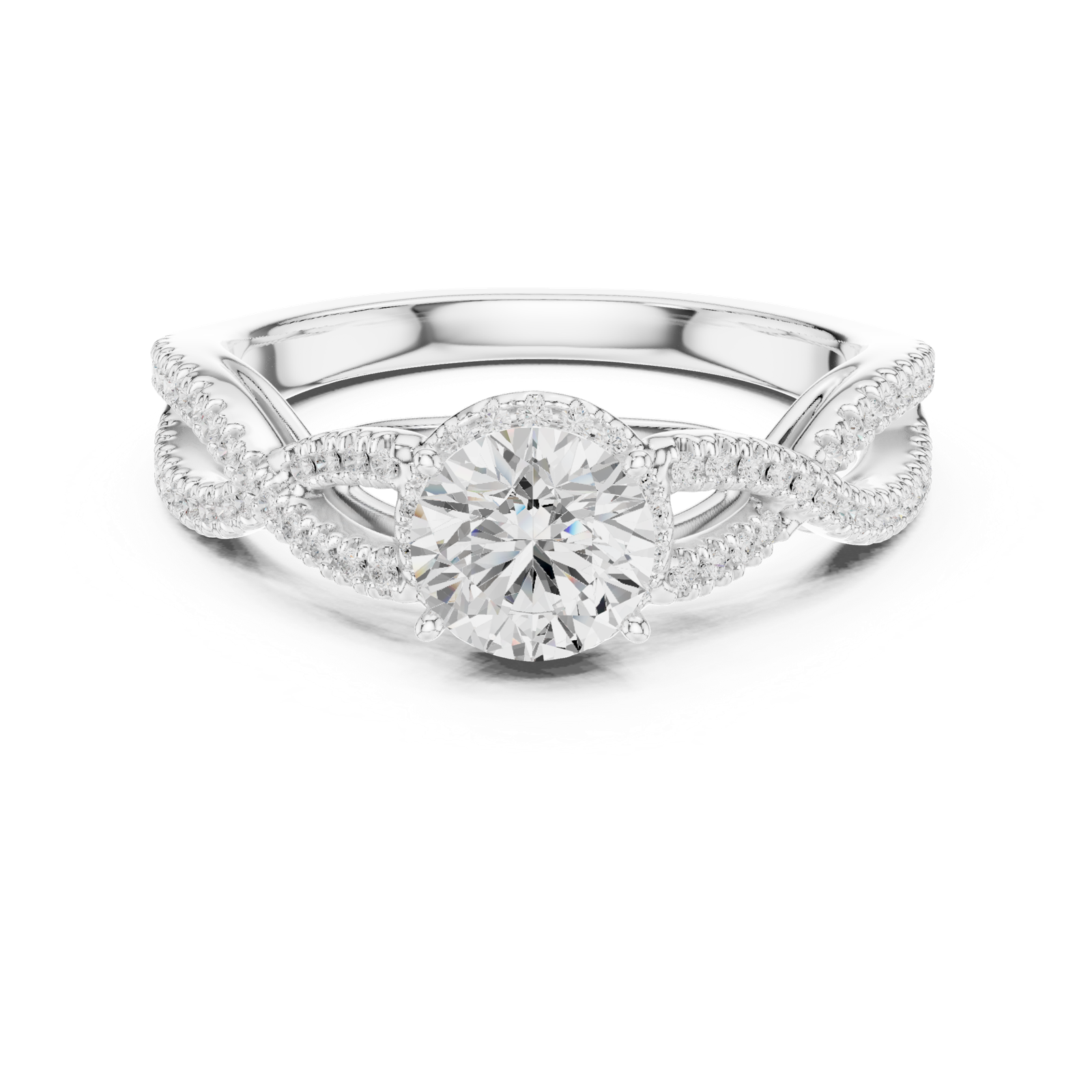 Gold Ring LR-0232, White Gold