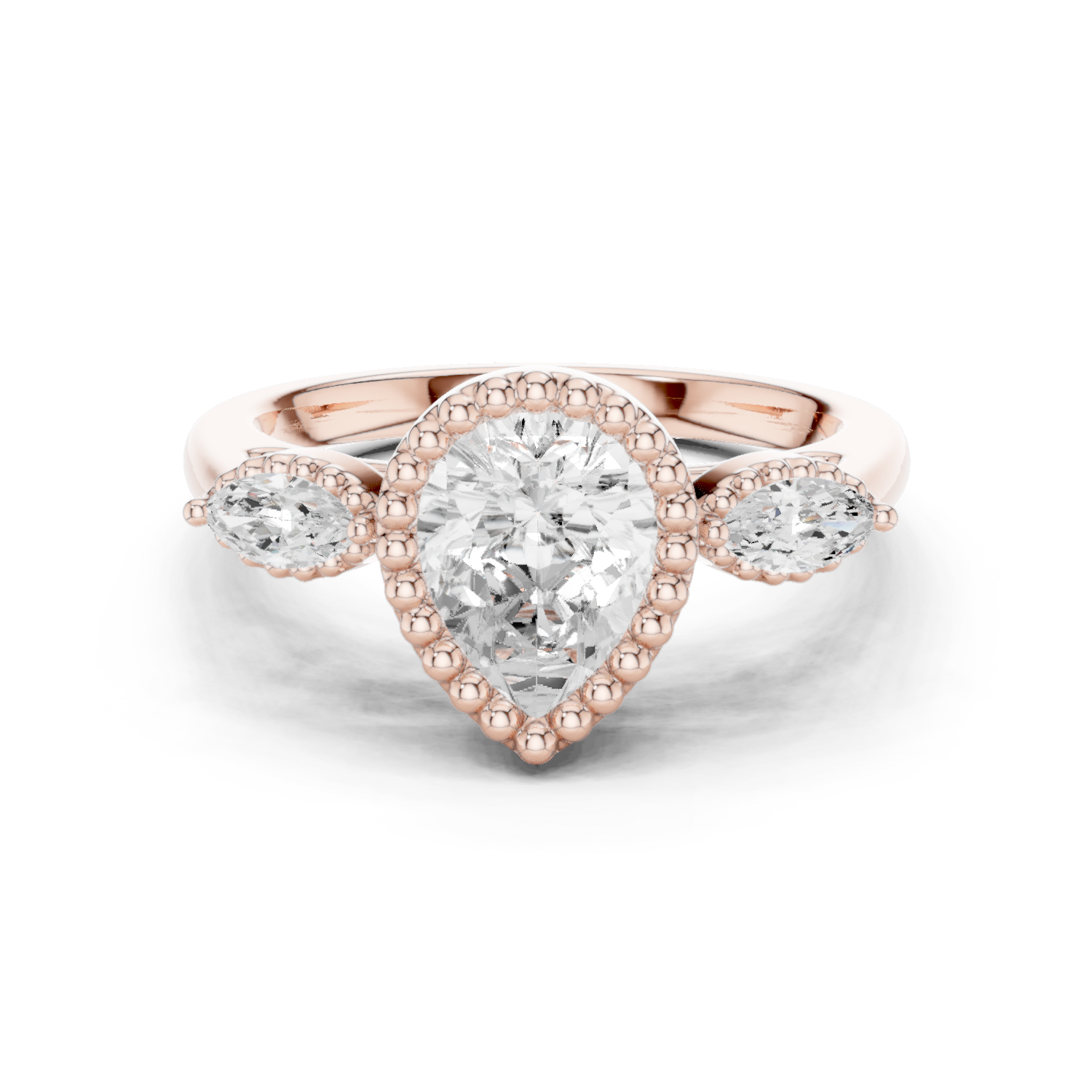 Gold Ring DDLR-275, Rose Gold