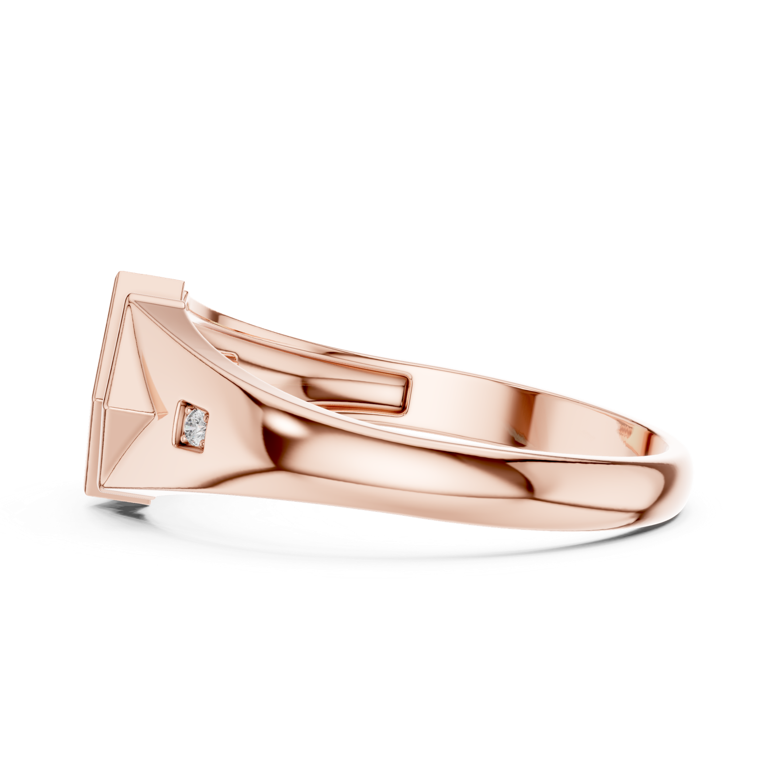 Gold Ring DR-6290, Rose Gold, view 3