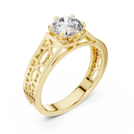 Gold Ring LR-0097, Yellow Gold, view 2