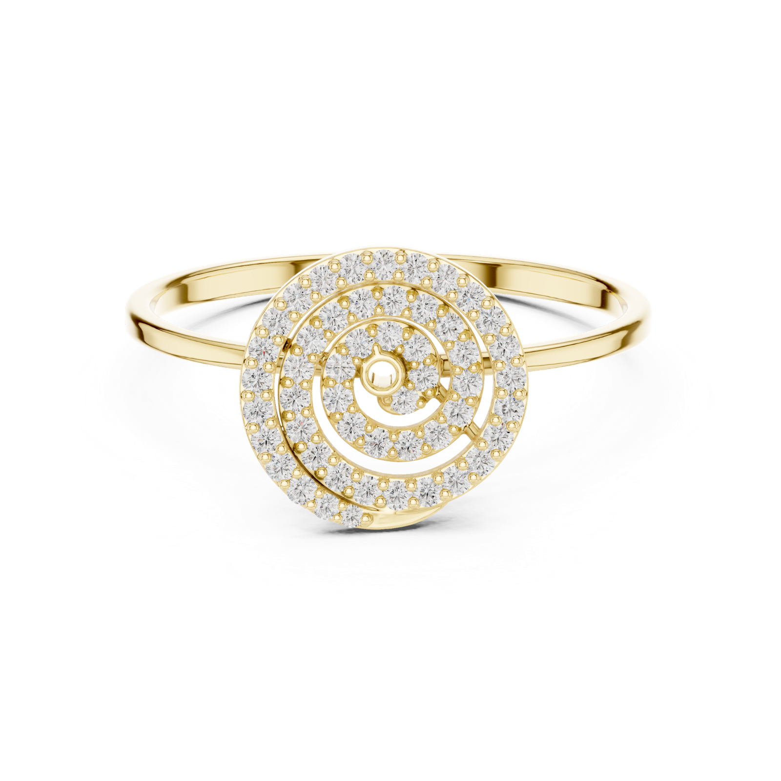 Gold Ring 1 (256), Yellow Gold, view 4