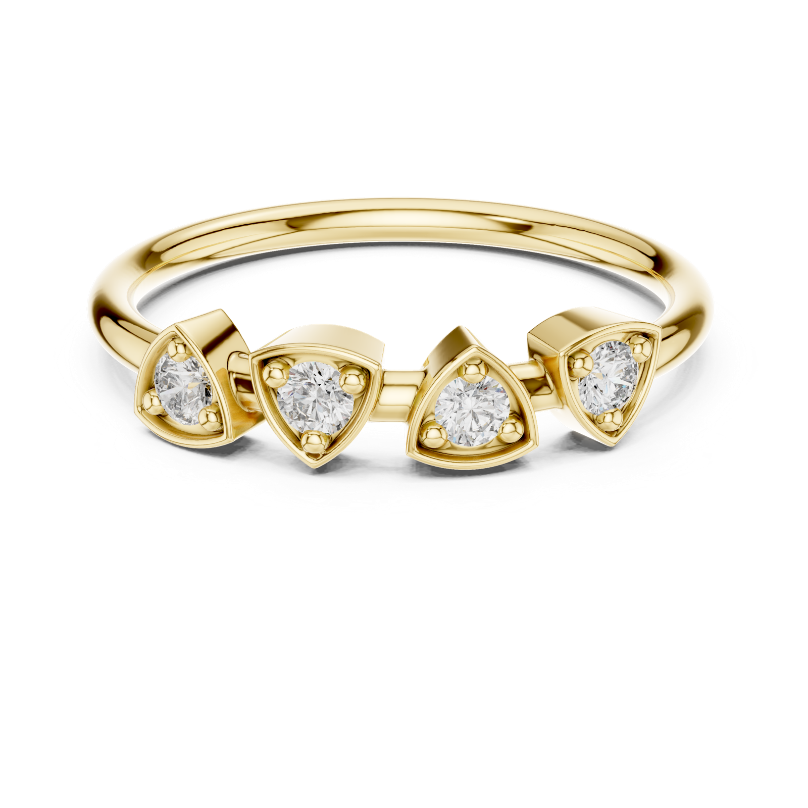 Gold Ring L28-11, Yellow Gold, view 4