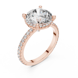 Gold Ring DDLR-172, Rose Gold, view 2