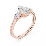 Gold Ring DDLR-864, Rose Gold, view 2