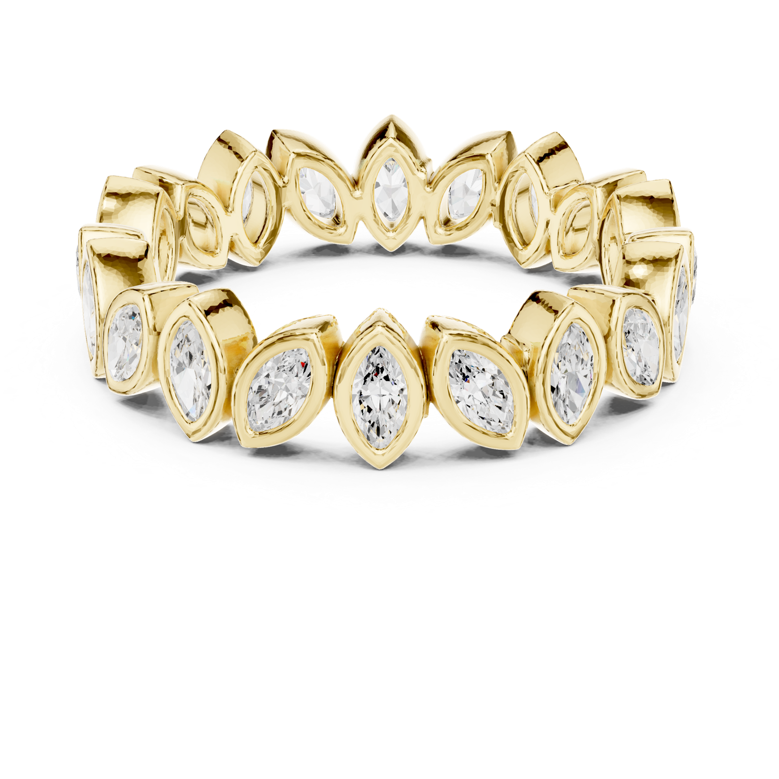 Gold Ring DDLR-311, Yellow Gold, view 4