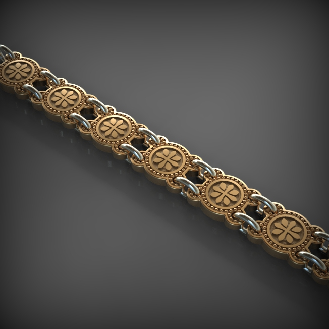 14K Solid Gold Men's Chain Necklace, Yellow Gold