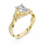 Gold Ring DDLR-257, Yellow Gold, view 2